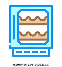 vector de icono de color del enfriador de vino. señal del enfriador de vino. ilustración de símbolo aislado