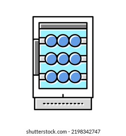 wine cooler color icon vector. wine cooler sign. isolated symbol illustration