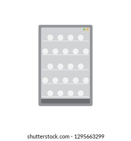 wine cooler colored icon vector design illustration.