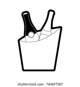 wine cooler  vector illustration