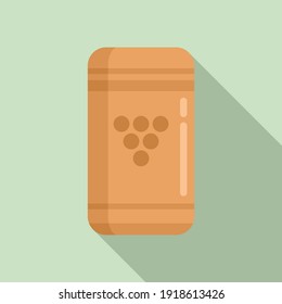 Wine Cork Icon. Flat Illustration Of Wine Cork Vector Icon For Web Design