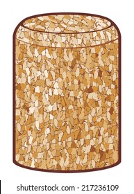 wine cork vector illustration