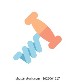 wine corkscrew tool isolated icon vector illustration design
