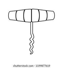 Wine corkscrew utensil