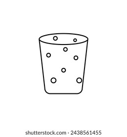 Wine cork.Vector flat liner illustration on white background..eps

