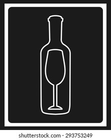wine cover design, vector illustration eps10 graphic 