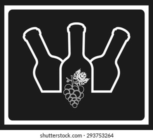 wine cover design, vector illustration eps10 graphic 