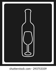 wine cover design, vector illustration eps10 graphic 