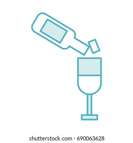 wine cup with bottle