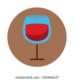 wine cup drink isolated icon vector illustration design