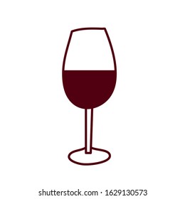wine cup drink isolated icon vector illustration design
