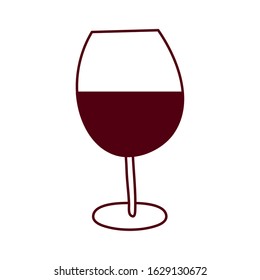 wine cup drink isolated icon vector illustration design