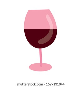 wine cup drink isolated icon vector illustration design