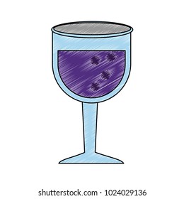 Wine cup glass