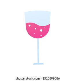 Wine in cup icon colour 