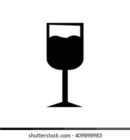Wine Cup  icon Illustration design