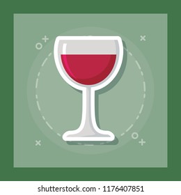 wine cup isolated icon