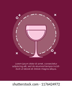wine cup isolated icon