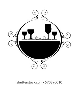 wine cup isolated icon