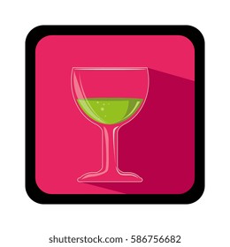 wine cup isolated icon