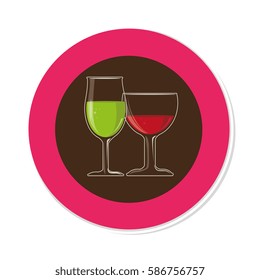 wine cup isolated icon