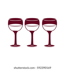 wine cup isolated icon