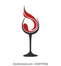 wine cup isolated icon