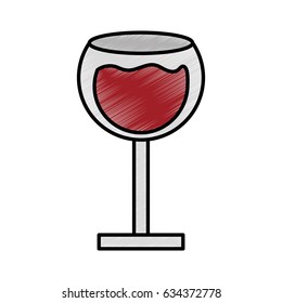 wine cup isolated icon