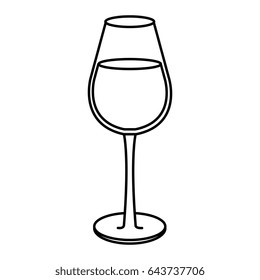 wine cup isolated icon