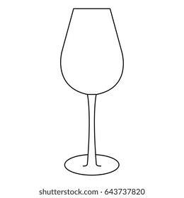 wine cup isolated icon