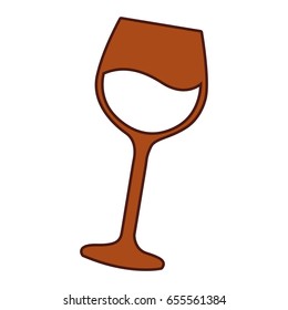 wine cup isolated icon