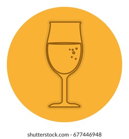 wine cup isolated icon