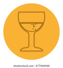 wine cup isolated icon