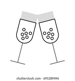 wine cup isolated icon