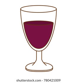 wine cup isolated icon