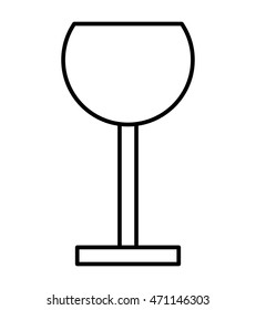 wine cup isolated icon vector illustration design