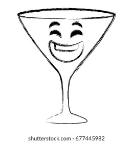 wine cup kawaii character