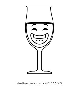 wine cup kawaii character