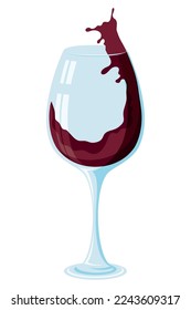 wine cup splashing drink icon