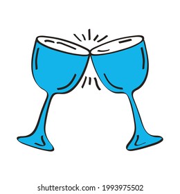 wine cups beverages drinks icons