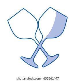 wine cups isolated icon