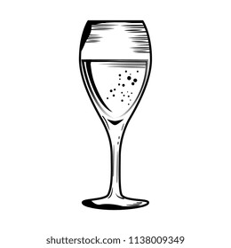 wine cups silhouettes icon