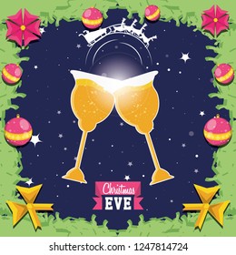 wine cups toast christmas celebration