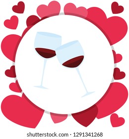 wine cups toast icon