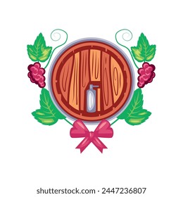 Wine Day Event Isoliertes Design