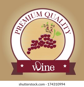 wine design over beige background vector illustration 
