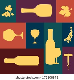 wine design over colors background vector illustration 