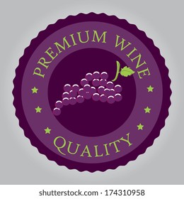 wine design over gray  background vector illustration 