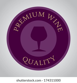 wine design over gray  background vector illustration 