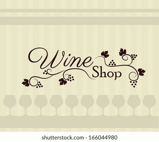 wine design over lineal background vector illustration 